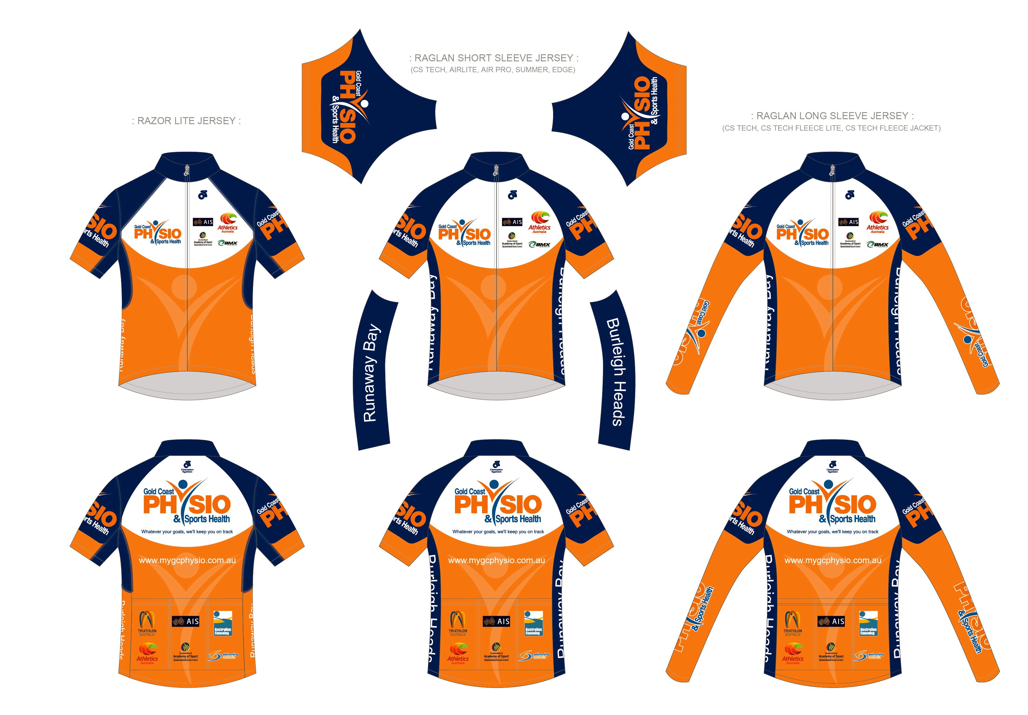 Jersey Design Gold Coast Physio & Sports Health Ashmore & Burleigh