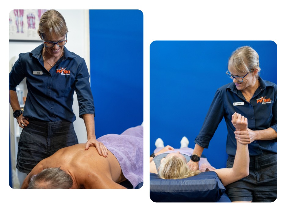 Sports Physio Gold Coast Sports Physio Britt Caling treating athletes