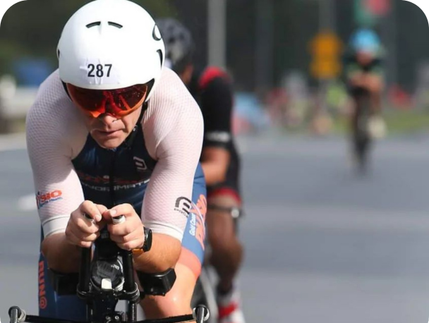Gold Coast Triathlete Triathlete racing on TT Bike